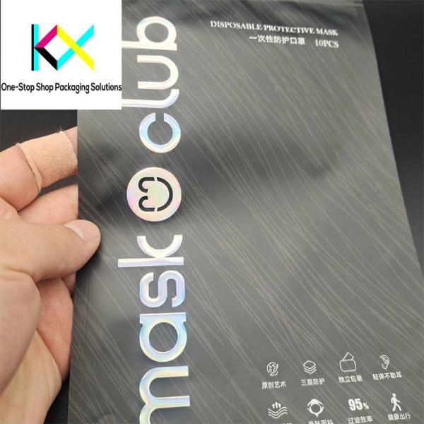 OEM Facial Mask Medical Products Packaging with Clear Window and Zipper