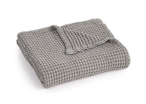 Waffle Weave Cotton Couch Throw Blanket Super Soft Size / Logo Customized