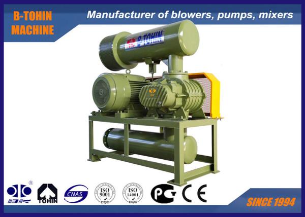 60-100KPA enraíza o ventilador giratório do lóbulo, ventilador de ar de baixo nível de ruído pneumático da aeração