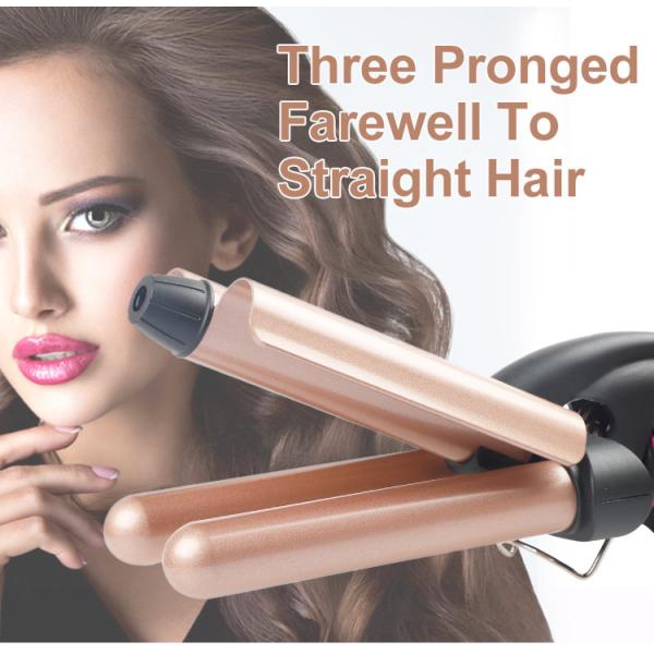 CE CETL 3 Barrel Curling Iron Wand , 1 inch Hair Waver Beach Waves