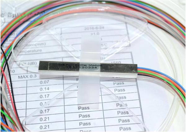 Passive Fiber Optic Splitter , 0.9mm FBT Splitter Good Spectral Uniformity