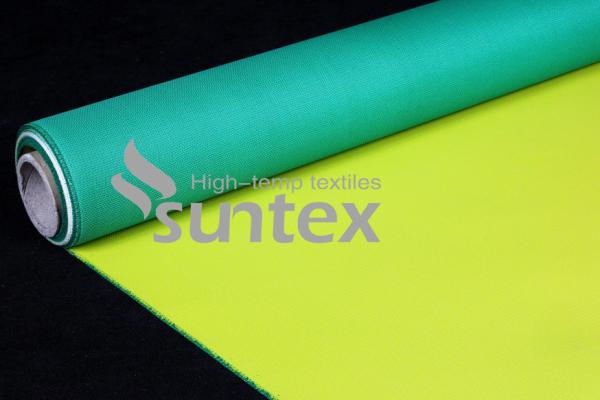 Tecido/tecido de fibra de vidro revestido com material PU para proteção de soldagem Tecido retardador de chamas para capas de proteção térmica
