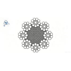 12 mm, 8×19S + FC Elevator Steel Rope with 19 Wires per Strand, Fiber Core Lubrication, and 1770N/mm² Tensile Strength
