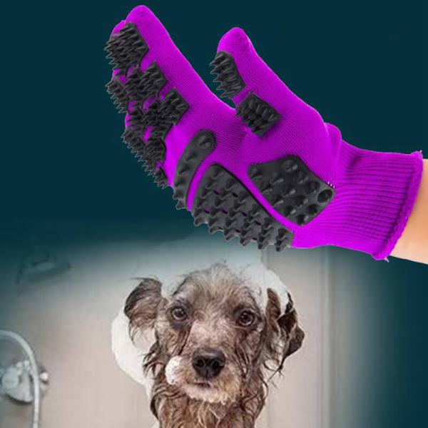 True Touch Glove Cat Hair Deshedding Brush Glove Dog Hair Comb Hair Remover
