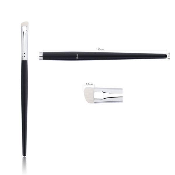 Matte Black Wooden Handle Eyeshadow Makeup Brush Set 150-180mm