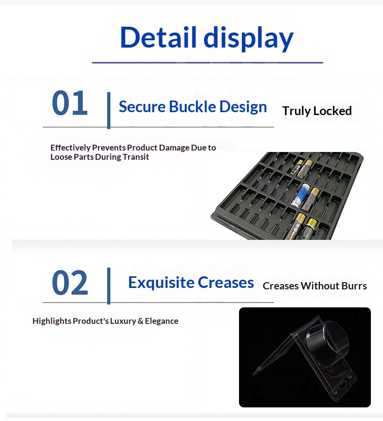 High Load Blister Packaging Custom Industry Automotive ABS Blister Tray Anti-Static Blister Tray
