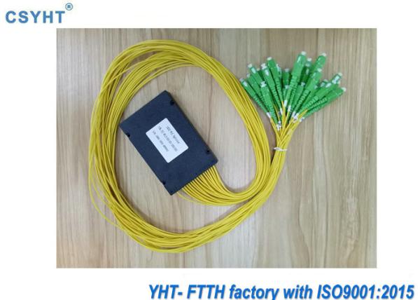 Environmental Stable Fiber Optic Audio Cable Splitter 1X32 SC/APC PLC 55dB Directivity