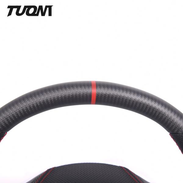 Tesla Model 3 Y Carbon Fiber Matte Round Shape Steering Wheel Design Services
