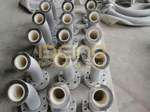 Corrosion Resistant Ceramic Sleeve Lined Pipe Alumina Pipe For Mining Industries