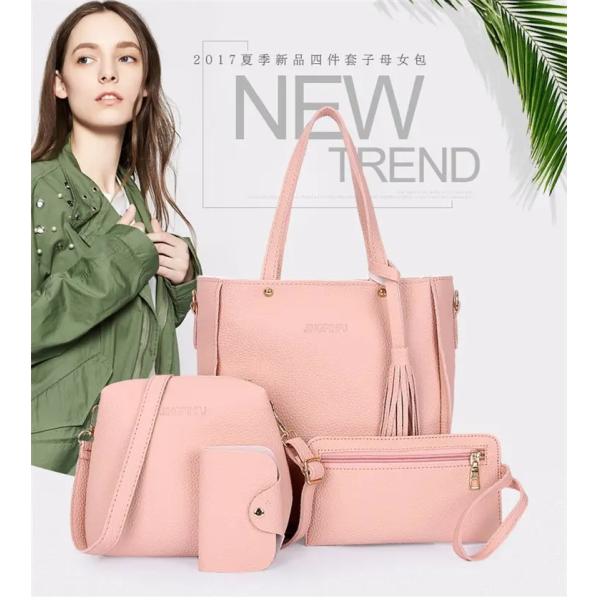 NATIONAL Style Unisex PU Leather Crossbody Bag with Large Capacity and Lychee Pattern