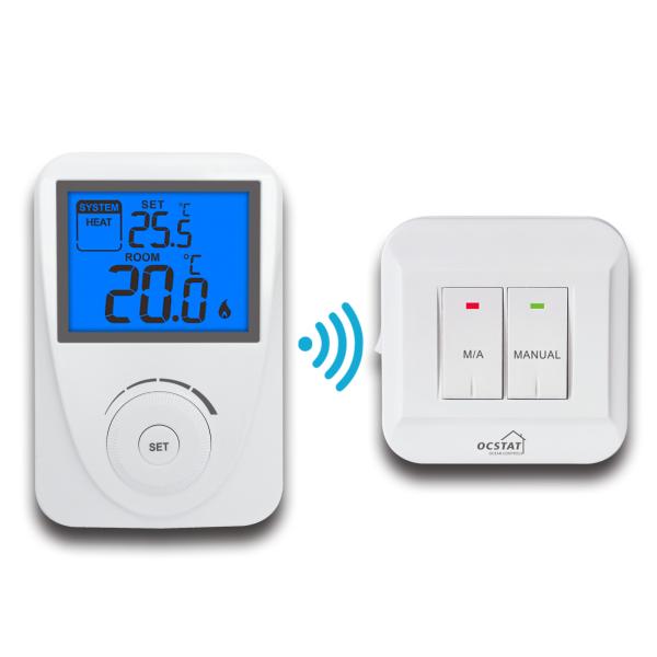 Émetteur/récepteur sans fil de thermostat de Digital rf non programmable