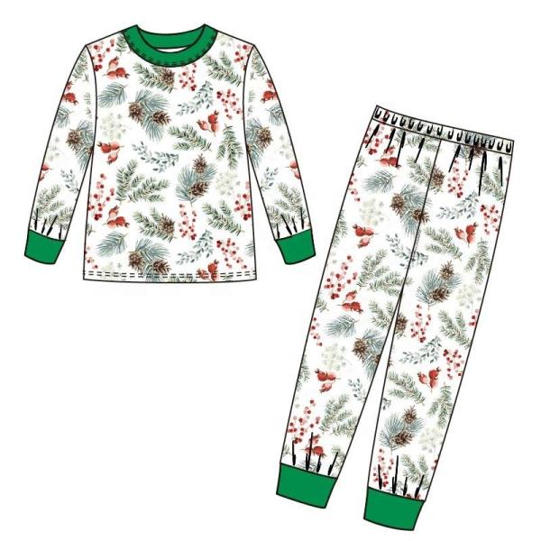 Wholesale Boutique Newborn Xmas Romper Pant Headband Hat 7pcs Outfits Infant Christmas Clothing Set Baby Clothes