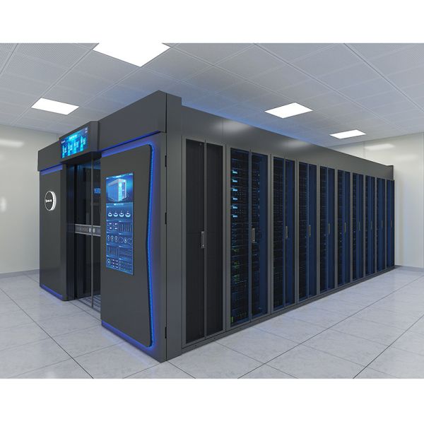 Modular Data Center with Cold Rolled Steel Construction 1100kg Static Payload and Precision In-Row Cooling