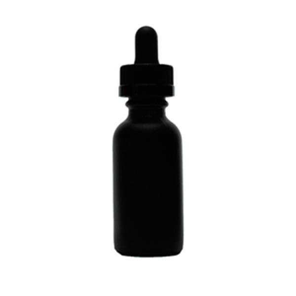 1 Oz Specialty Volcanic Black Boston Round Dropper Bottles Non - Transparent