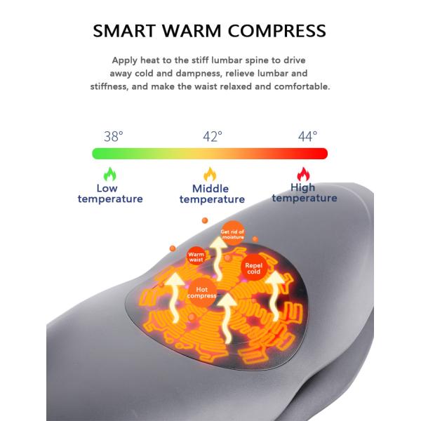 DC12V Heated Waist Belt For Pain Relief ODM Vibration And Heat Massage Belt