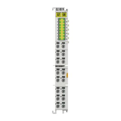 EL1819 Beckhoff. Terminal EtherCAT, entrada digital de 16 canais, 24 V DC, 10 μs.