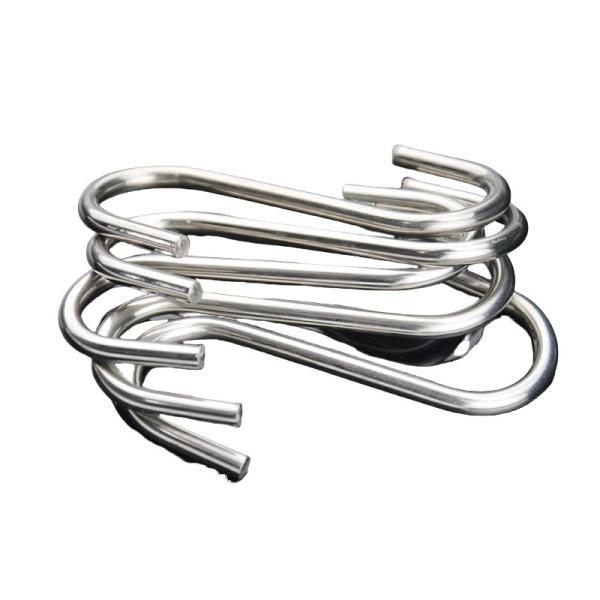 Stainless Steel S Hooks with Black Oxide Finish INCH Measurement System and Heavy-Duty Design