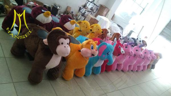Hansel plush animla train toy ride horse scooter toy riding animal for birthday rent