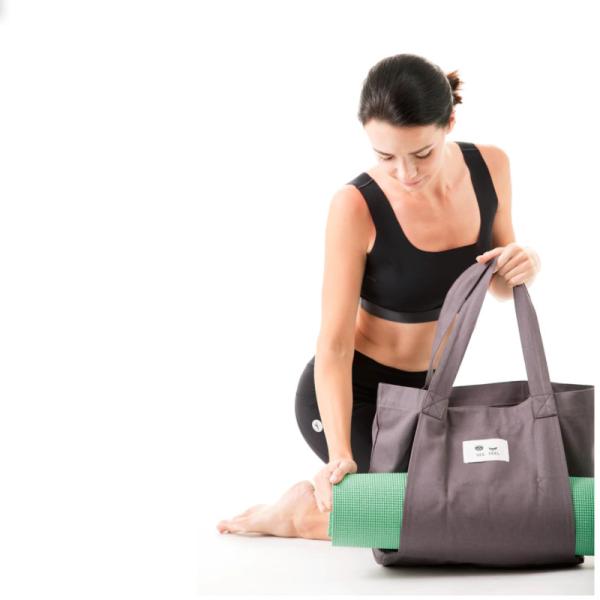 Customized Color Eco Friendly Cotton Canvas Yoga Mat Bag for Eco Conscious Yogis
