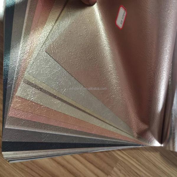 PVC Silver Metallic Wallpaper Peel And Stick Stainless Steel Contact Paper For Appliances