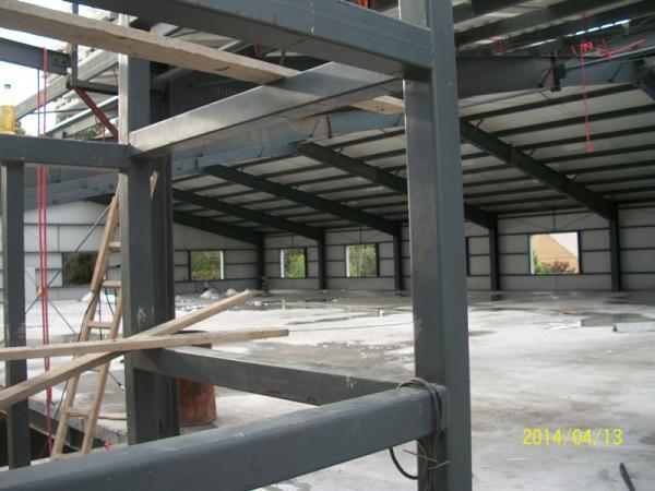 Prefabricated Portal Framed H Section Column Steel Structure Earthquake Resistance