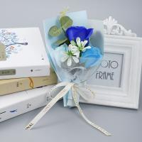 Mini petit bouquet de fleurs de Noël et de la Saint-Valentin rose savon de fleurs boîte cadeau pour correspondre souvenirs de mariage