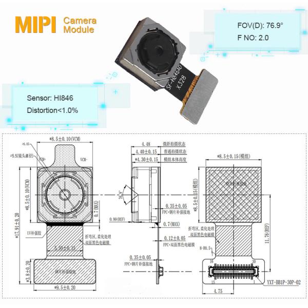 Автофокусировка 8MP Af Мод малой камеры с датчиком изображения CMOS Hi846