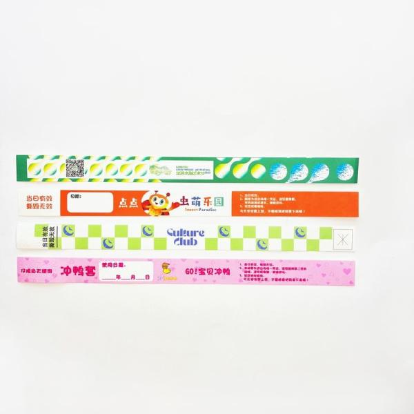 Factory Wholesale Customized Disposable Wristbands Music Festival Tickets Identification Wrist Entry Sign-In Bracelet