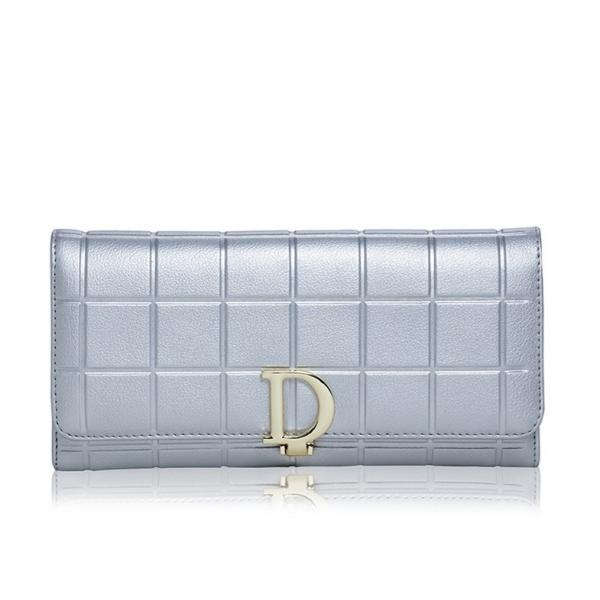 Ms. European and American cowhide leather wallet long wallet