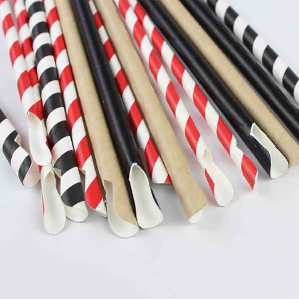 Customizable Printing Paper Straws for Bubble Tea Food Grade and Wrapped Individually