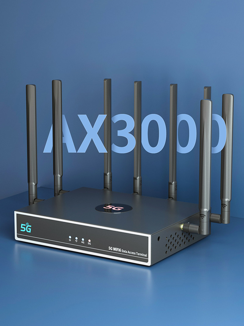 Двойной порт гигабита WAN/LAN маршрутизатора Wifi6 Cpe диапазона AX3000 4g 5G