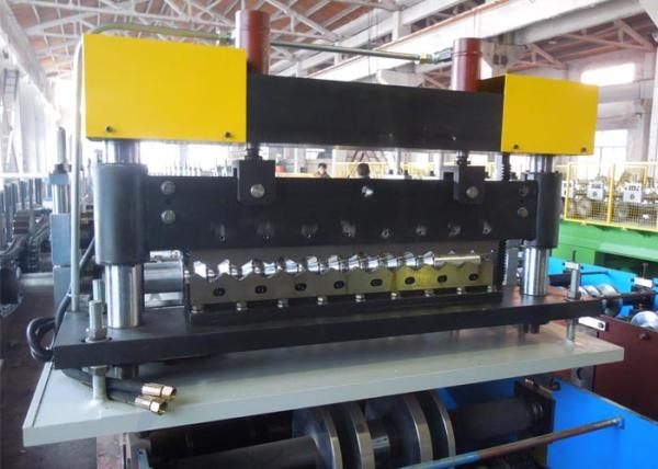 Steel Structure Floor Deck Roll Forming Machine / Corrugated Sheet Making Machine