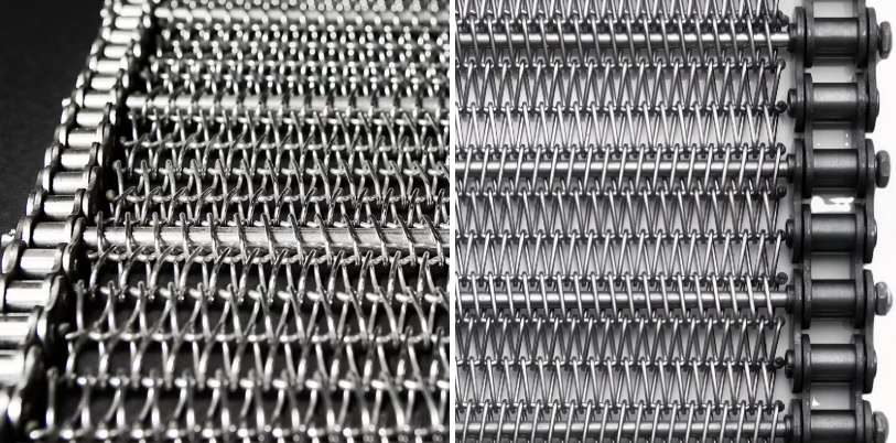 Flat Flex Metal Conveyor Belt Mesh For Food & Beverage Factory