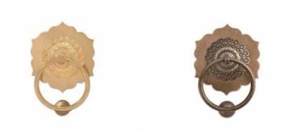 Surface Mount Solid Customized Brass Animal Head Knocker Pull Handle Bronze Ring Handle Antique Lion Head Door Knocker