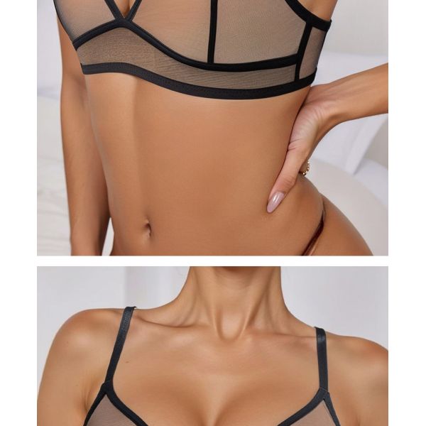Transparent Mesh Erotic Bra Wholesale Price Xs-xxl Sizes Ladies Bra Underwear Hot Sexy Lace Wholesale Bra for Female