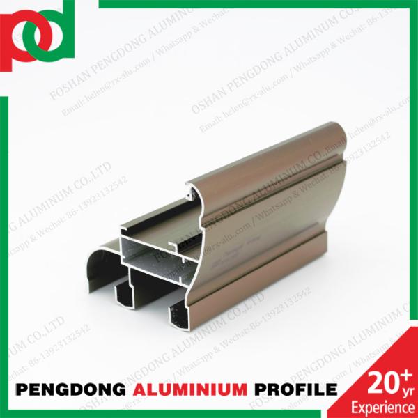 Dark Bronze Anodized Aluminium Extrusion Profile For Window And Door In Gabon, Mali