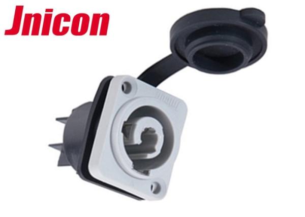 Conectores impermeáveis fêmeas cinzentos do diodo emissor de luz IP65, conector impermeável da aviação de PowerCon