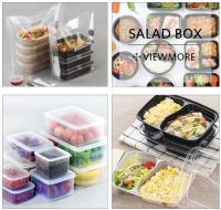 As caixas plásticas feitas sob encomenda da bacia e do recipiente de salada da caixa da salada dos PP picosegundo do ANIMAL DE ESTIMAÇÃO da fábrica, PET Plasti Eco-amigável transparente descartável