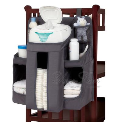 Wall Hanging Diaper Organizer , Strong Baby Diaper Storage Caddy