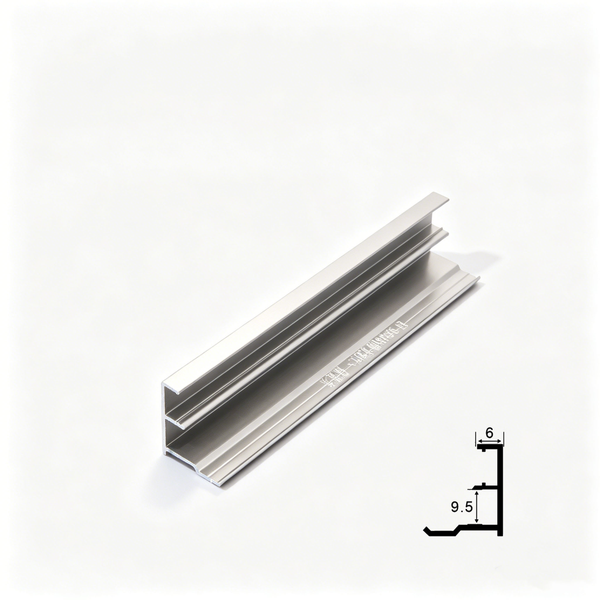Flame Retardant Aluminium Alloy Decorative Metal Trims Side Light Edge Profile Easy DIY Interior Decor