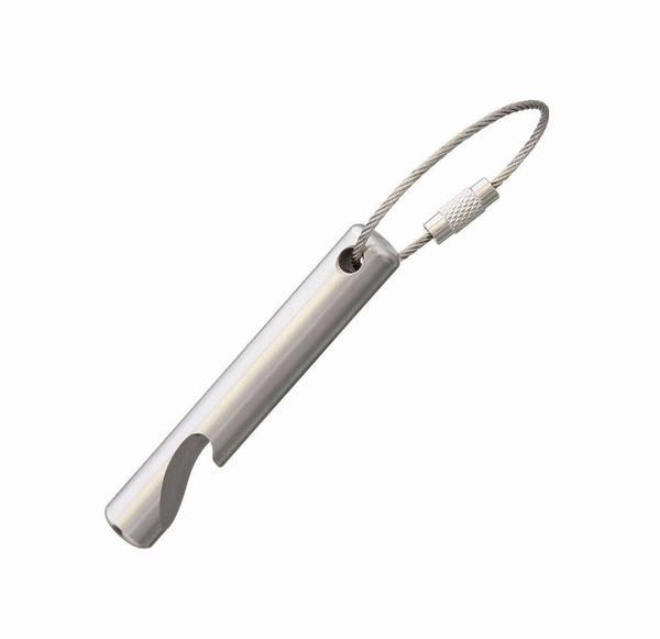 Custom personalize Cylinder shape alloy made well polished bottle opener with steel key wire ring, blank engrave logo