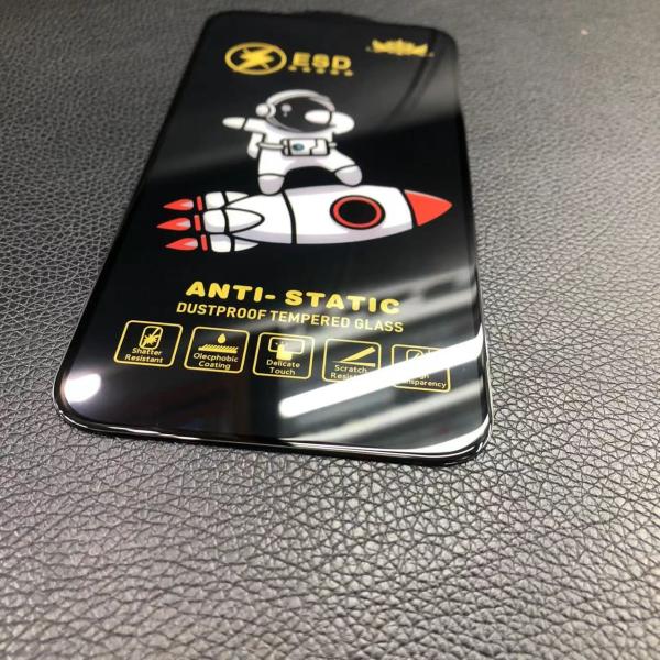 ESD Protector de tela de vidro de privacidade antiestática Full Glue para iPhone 14 Pro X Xs