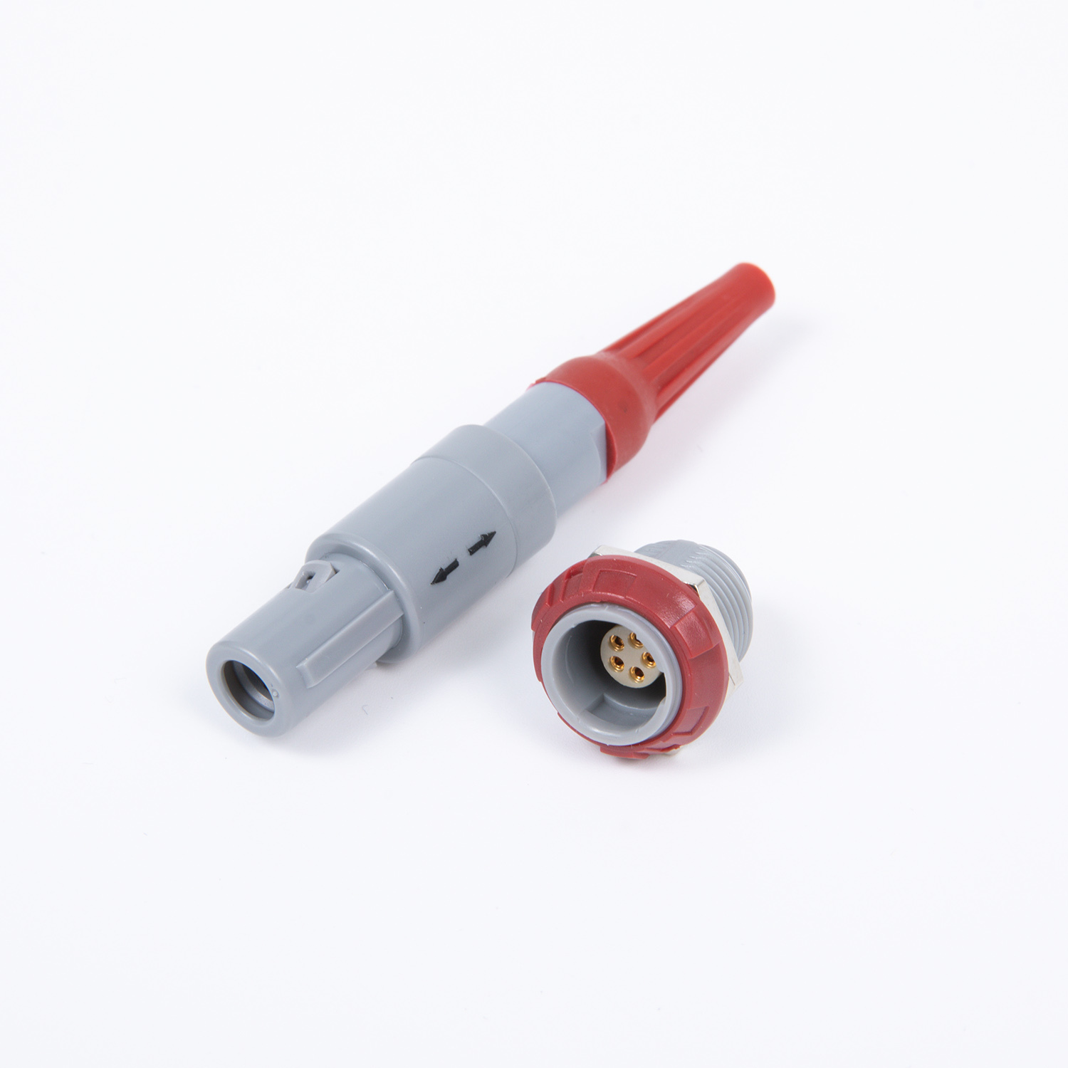 BEXKOM P series LEMO Redel ODU compatible circular push pull connectors with 2-26 Contacts IP50 to IP65 Rated and Gold Plated Brass Contacts plastic shell for Medical Devices