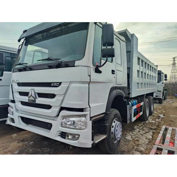Ручная коробка передач 420 л.с. Белый Sinotruk HOWO 8*4 Дамп-Трактор Подержанный грузовик Евро 2/3/4/5