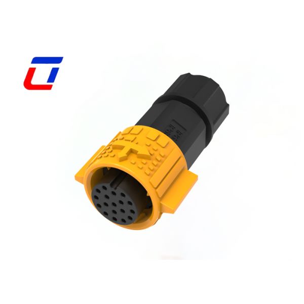 Connecteur circulaire à 18 broches M19 fil à fil Connecteurs électriques à verrouillage rapide extérieur