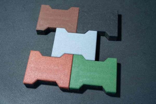 Dog Bone Shape Rubber Brick Flooring 200*140mm 180mm*140mm Rubber Horse Stall Mats