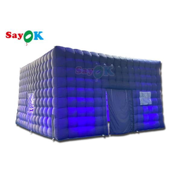 Automatic Inflatable Party Tent House Nightclub Inflatable Cube Tent For Rental 7x7x4mH
