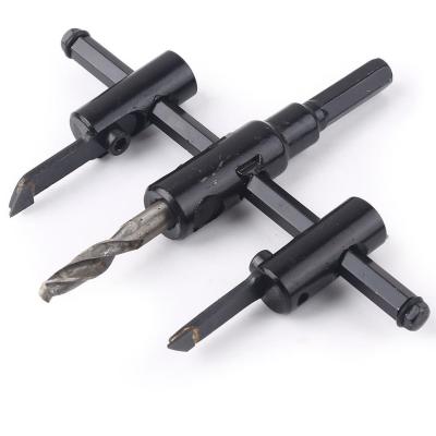 30mm-120mm Adjustable Hole Saw Kit for Wood with TCT Blades
