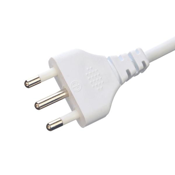 PE Jacket Eu Retractable Coiled Power Extension Cord Oxygen Free Bared Stranded Copper Conductor 3 Core Spring Wire White Black