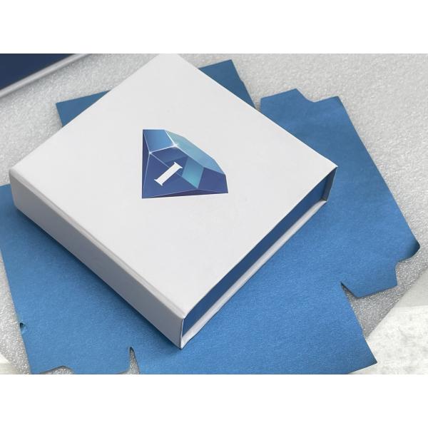 120*120*35mm Customized Paper Magnet Necklace Box and Pouches Ideal of High- Jewelry